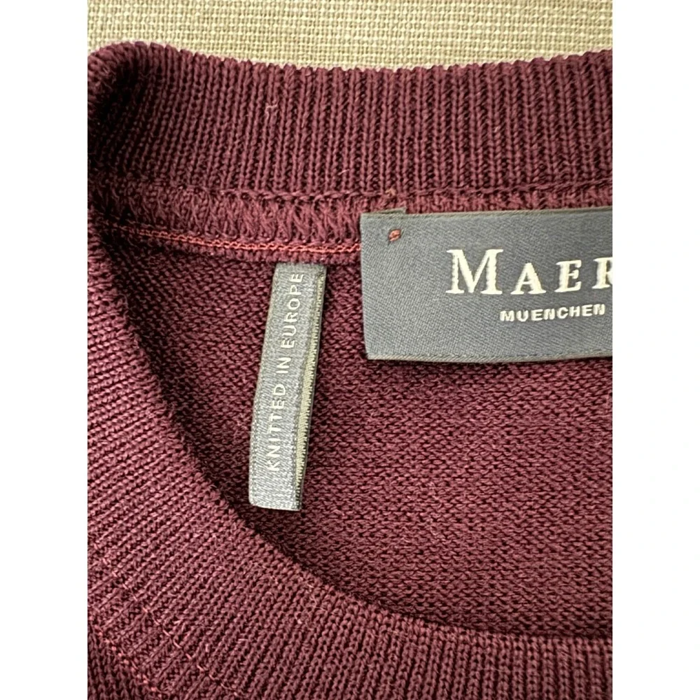 Maerz Wool Crewneck Sweater XXL (54)Purple